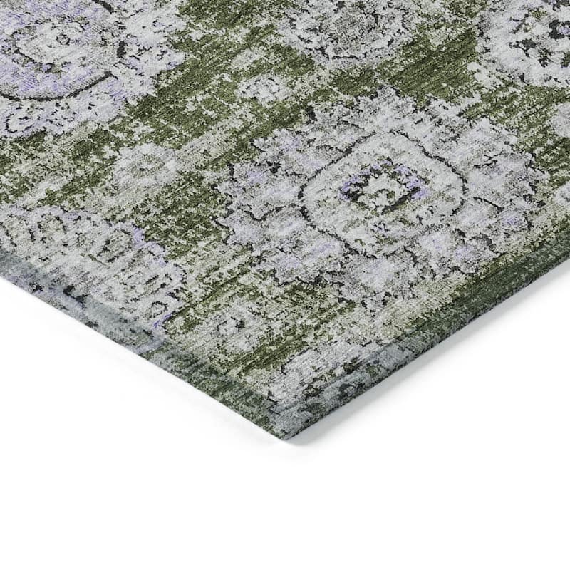 HomeRoots Floral Transitional Rectangle Outdoor Rug