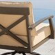 preview thumbnail 12 of 13, Abbyson Outdoor Nashville Swivel Chair with Sunbrella Cushions (Set of 2)