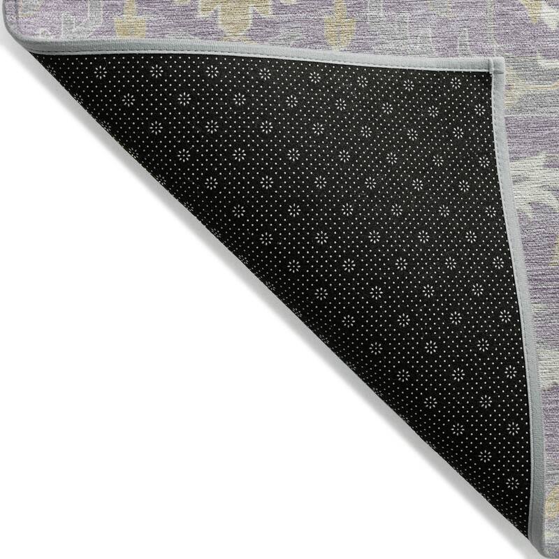 HomeRoots Damask Traditional Rectangle Outdoor Rug