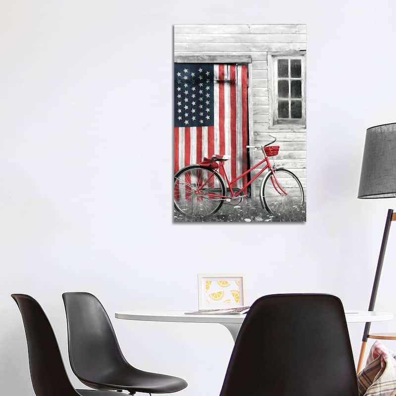 iCanvas "Patriotic Bicycle" by Lori Deiter Canvas Print - 40x26x1.5