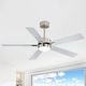 preview thumbnail 147 of 173, 42/48/52/56/62-IN LED Ceiling Fan with Light Kit and Remote(5/7-Blade) 52" - Stain Nickel