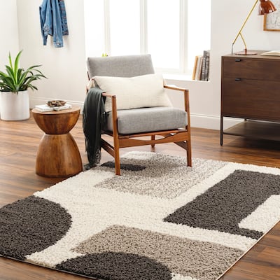 Livabliss Birmingham Mod Geometric Plush Area Rug
