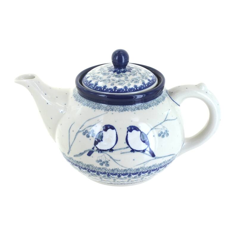 Blue Rose Polish Pottery 60 Ceramika Artystyczna Medium Teapot
