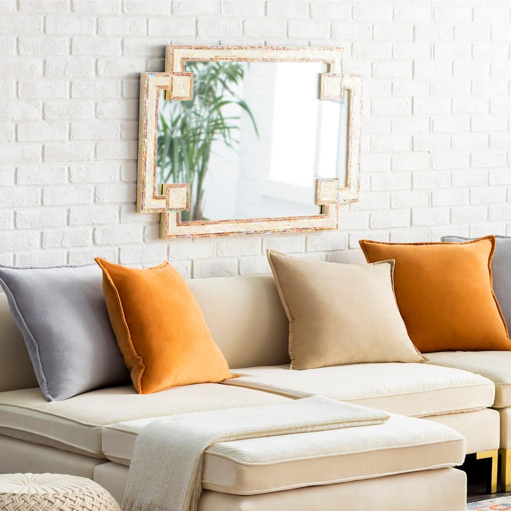 Peyton Mother of Pearl Inlaid Medium Size Wall Mirror - 28" x 37.8"