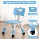 preview thumbnail 3 of 6, Kids Table and Chairs Set Height Adjustable Desk with 4 Seats
