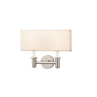 Dupont 2-Light 11" Wall Sconce in Chrome