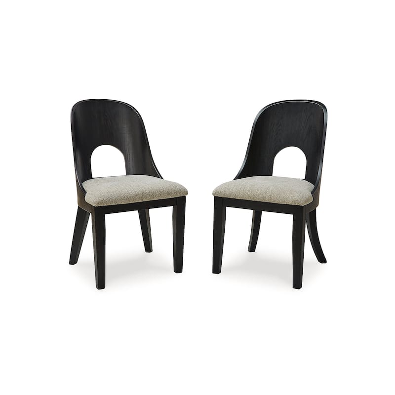 Signature Design by Ashley Rowanbeck Black/Gray Single Dining Chair - 20" W x 23.5" D x 34.5" H