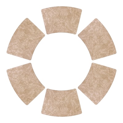 Set of 6 Place Mat, Faux Leather Placemats for Kitchen Dining Table Decor, Table Placemats Wipeable Table Mat - 19*12in