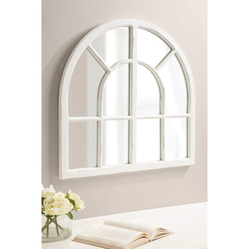 Kate and Laurel Boldmere Wide Arch Windowpane Mirror
