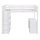 preview thumbnail 14 of 20, Multifunctional Design Loft Bed with Built-in Desk, Drawers and Shelves, Efficient space, Twin Size