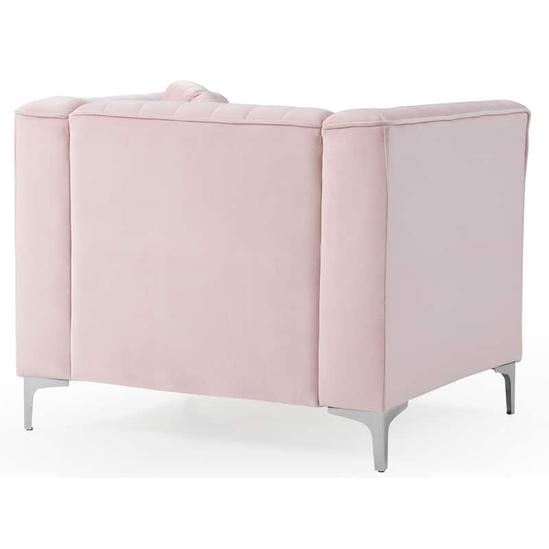 Delray Velvet/ Microsuede Chair