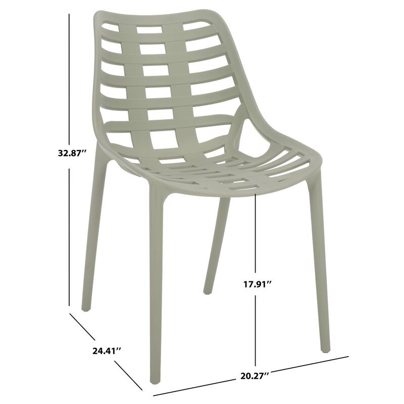 SAFAVIEH Outdoor Living Fufa Dining Chair (Set of 2) - 20"W x 24"D x 33"H