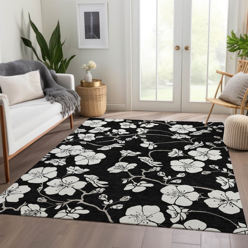 Premium Washable Super Soft Modern Floral Mayfield Rug
