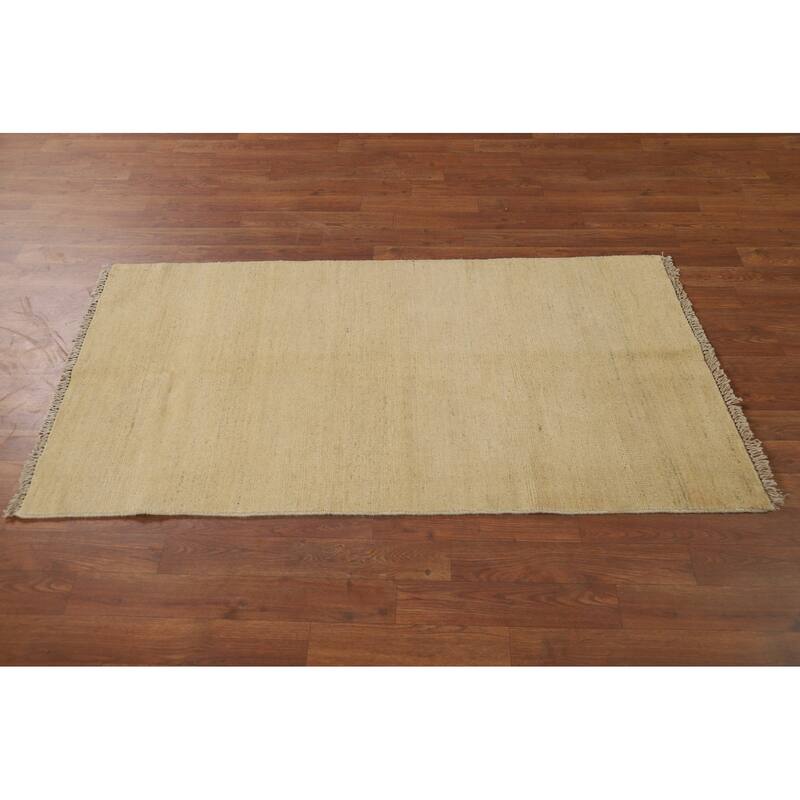 Oriental Gabbeh Foyer Rug Hand-Knotted Contemporary Wool Carpet - 2'8"x 4'11"