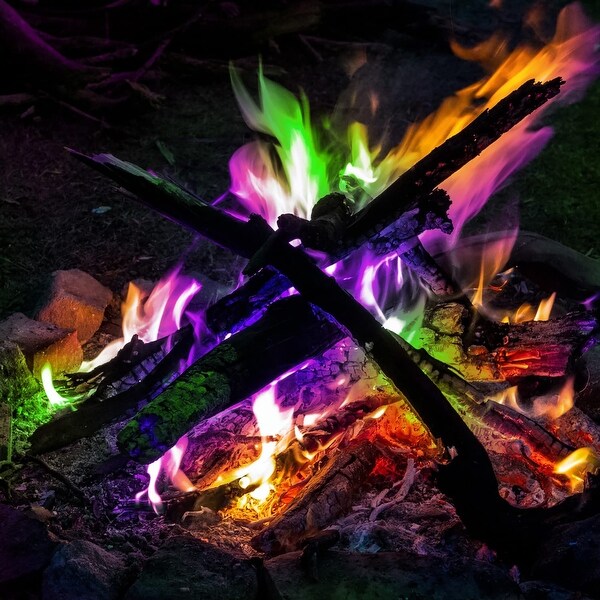 GoFire: Colored Flames - 25 Pack - Magical Vibrant Dancing Colors