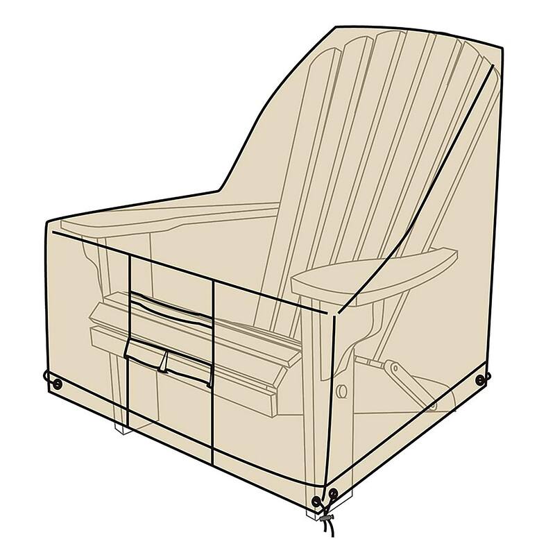 Deluxe Adirondack Chair Cover - Tan