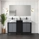 preview thumbnail 29 of 157, Lexora Zilara Bathroom Vanity Complete Set in Black and Grey with Faucet