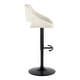 preview thumbnail 85 of 144, Silver Orchid Svellingen Adjustable Bar Stool with Rounded T Footrest - Set of 2