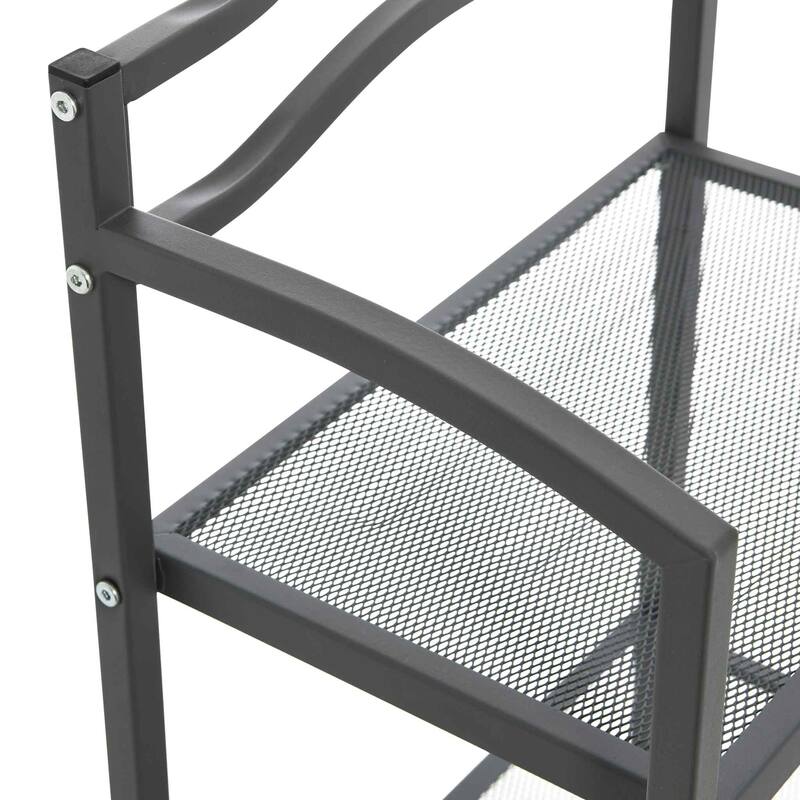 Household Essentials 2-Tier Metal Wall Mount Bathroom Storage Rack