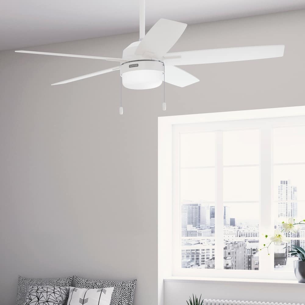 Hunter Anisten Ceiling Fan with LED Light Kit and Pull Chain - Casual Modern Contemporary - ENERGY STAR