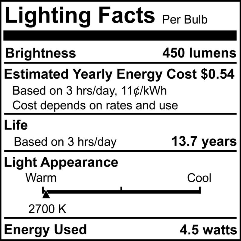Bulbrite LED Filament Pack of (4) 4.5 Watt Mini T5 Light Bulbs with Clear Finish and Bi-Pin (G9) Base - Warm White Light