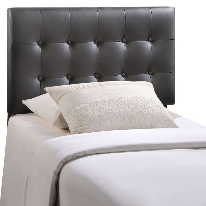 Emily Button-tufted Twin-size Headboard - Black