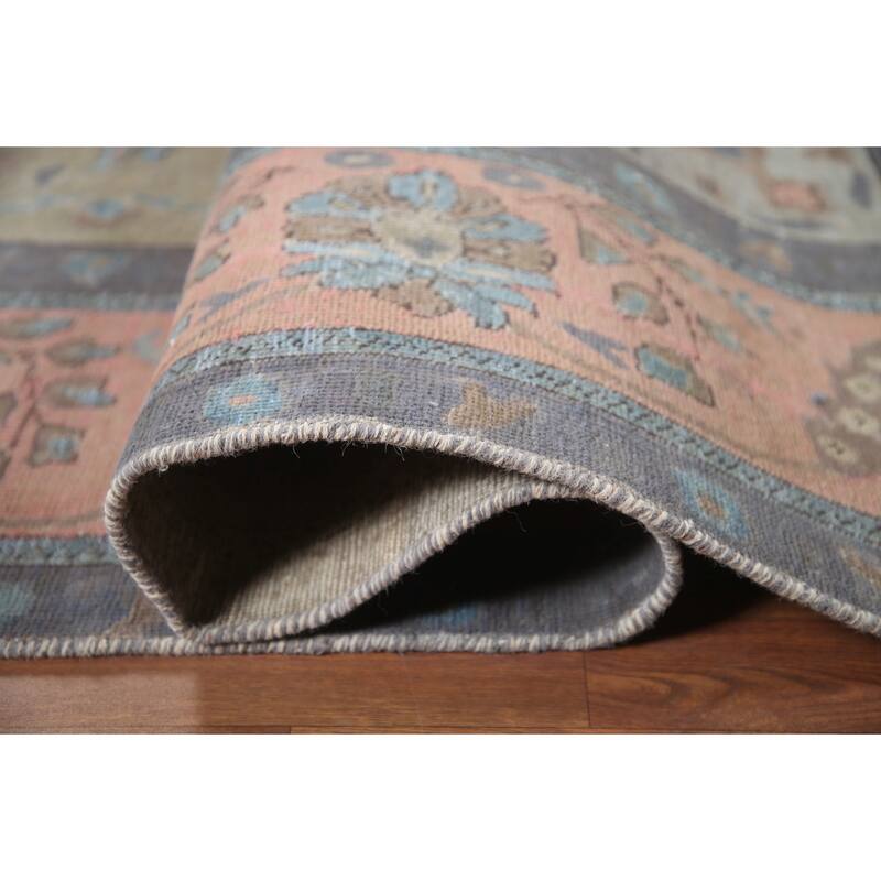 Hand Knotted Oriental 100% Wool Carpet Traditional Floral Green Tabriz Area Rug - 12' 0'' X 9' 4''