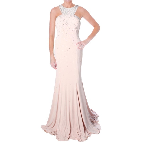 Jovani Embellished Sleeveless Formal Dress