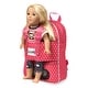 preview thumbnail 8 of 8, Badger Basket Doll Travel Backpack with Plush Friend Compartment - Pink/Star