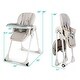 preview thumbnail 3 of 7, Gymax Baby High Chair w/ 7 Height & 3 Footrest Adjustable Cup holder 2