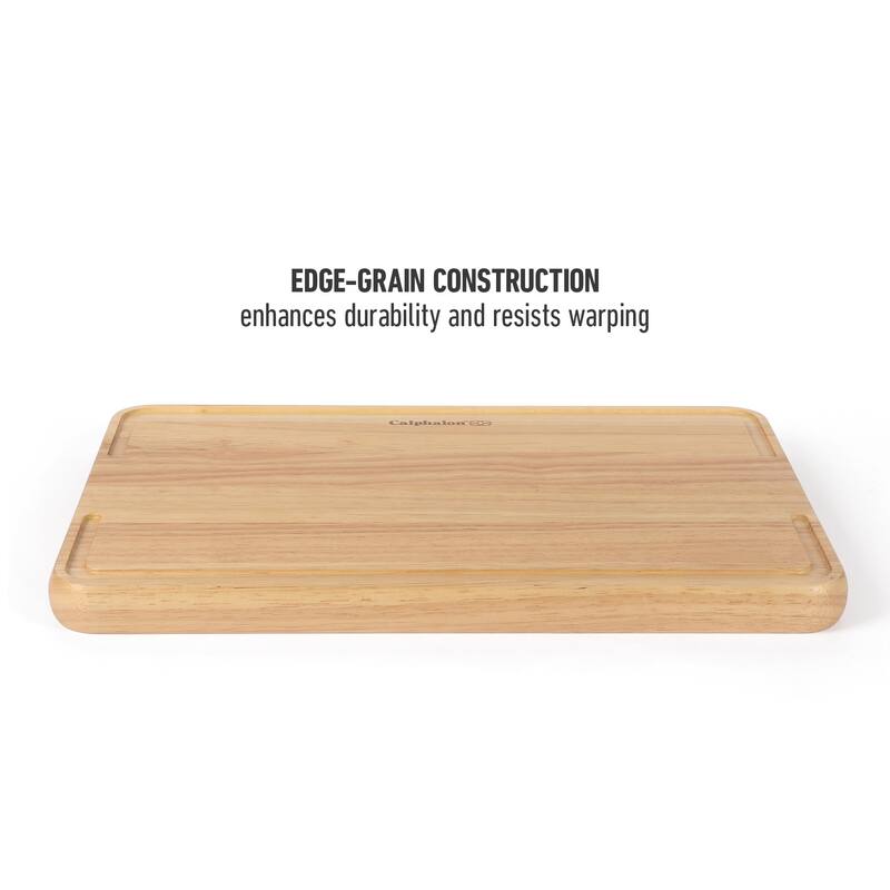 Calphalon Edge Guard 18 x 12, or 13.6 x 9.5 in Rubber Wood Cutting Board