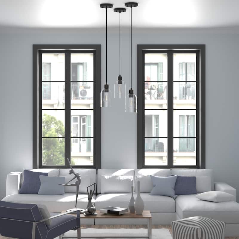 Hunter Lochemeade 1-Light Mini Pendant - Kitchen Island, Dining Room - Modern Farmhouse, Contemporary, Industrial