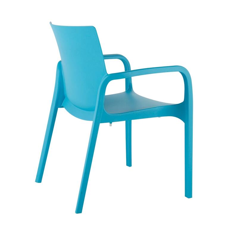 Alissa Resin Stackable All-Weather Dining Armchair, Set of 2