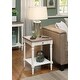 preview thumbnail 1 of 10, Convenience Concepts French Country 1 Drawer End Table with Shelf