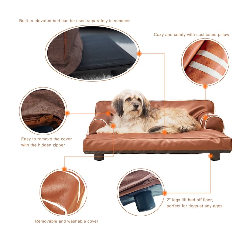 K1 Wickman Large 2 in 1 Dog Sofa Bed for All Season