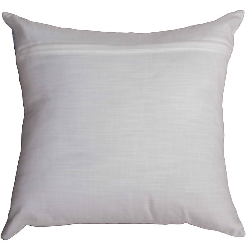 Rizzy Collection Blue/Ivory Floral Modern Throw Pillow