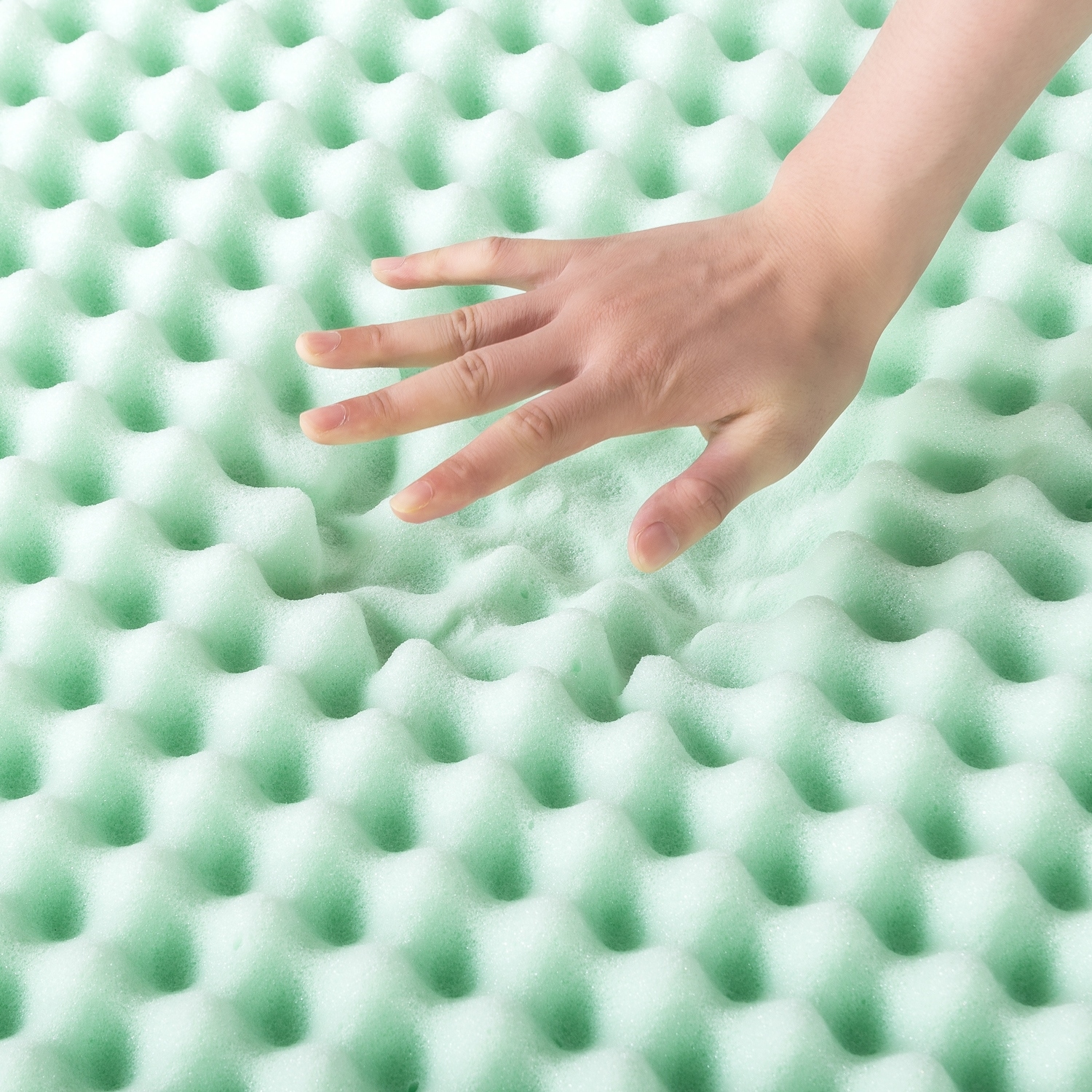 2 Inch Egg Crate Memory Foam Mattress Topper with Calming eBay