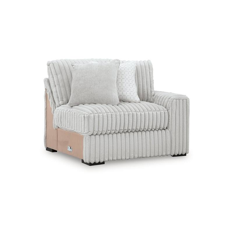Signature Design by Ashley Stupendous White 3-Piece Sectional with Chaise - 142" W x 67" D x 41" H