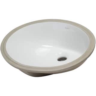Eago 17-3/4" Undermount Bathroom Sink with Overflow