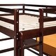 preview thumbnail 10 of 23, Full size Loft Bed with Desk and Writing Board, 2 Drawers Cabinet