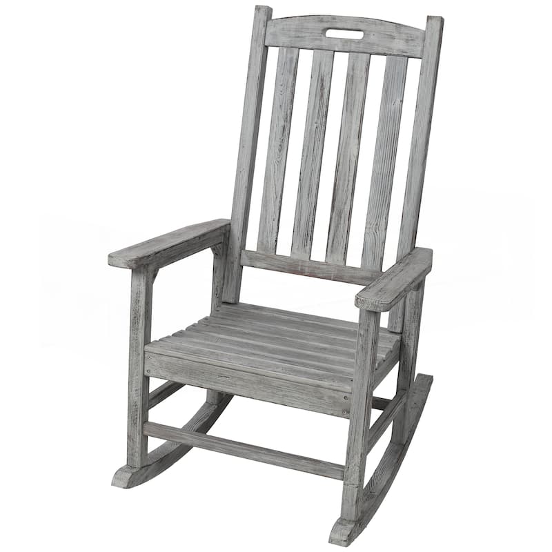 Wooden Oversized Porch Rocker Chair