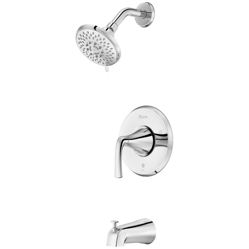 Pfister LG89-8MCA McAllen Tub and Shower Trim Package with 1.8 GPM - Polished Chrome