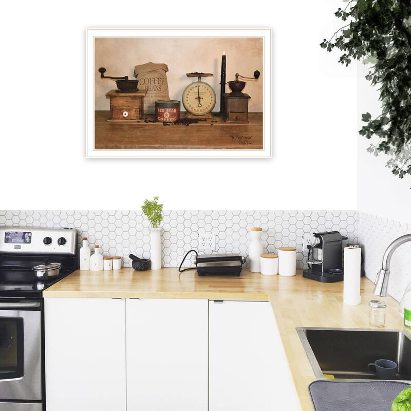 TrendyDecor4U Traditional "The Daily Grind" Framed Print Wall Art by Billy Jacobs