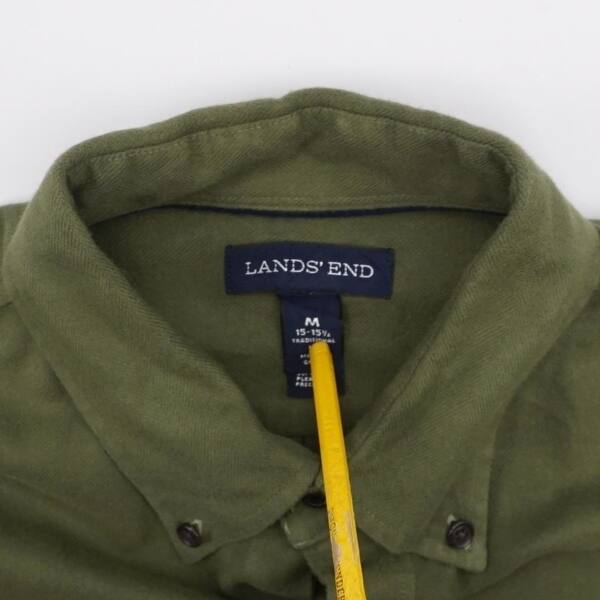 Shop Land S End Trad Fit Soft Flannel Button Front Casual Shirt