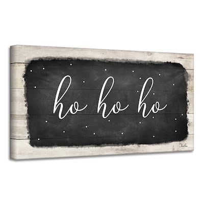 Ready2HangArt 'Hohoho' Holiday Canvas Wall Art by Olivia Rose