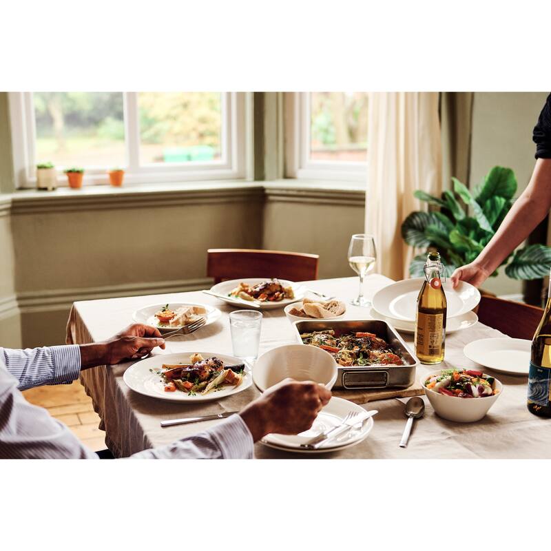 Royal Doulton 1815 Pure Dinnerware Set White, 12 Piece Set