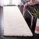 preview thumbnail 60 of 83, SAFAVIEH Fontana Shag Kimberlie Solid 2-inch Thick Rug 2'3" x 10' Runner - Ivory - Runner