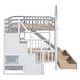 preview thumbnail 39 of 42, Castle Style Bunk Bed w/2 Drawers, 3 Shelves & Slide