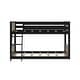 preview thumbnail 4 of 17, Max and Lily Scandinavian Twin over Twin Low Bunk Bed