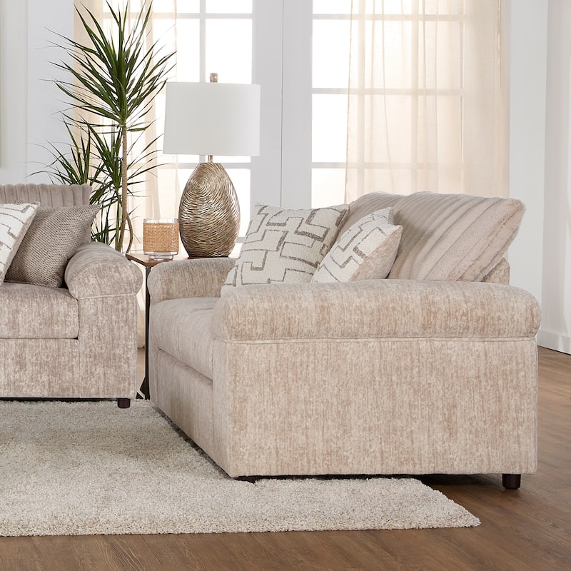 Roundhill Furniture Nason Wide Wale Corduroy Living Room 4-Piece Sofa Set
